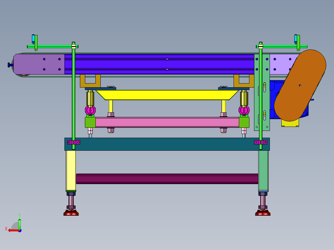 大量程检重秤选别机后视图