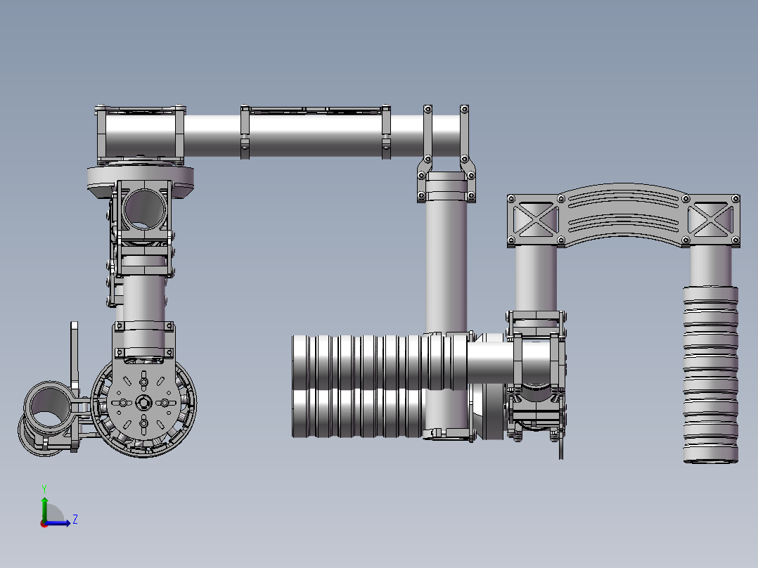 照相辅助设备左视图