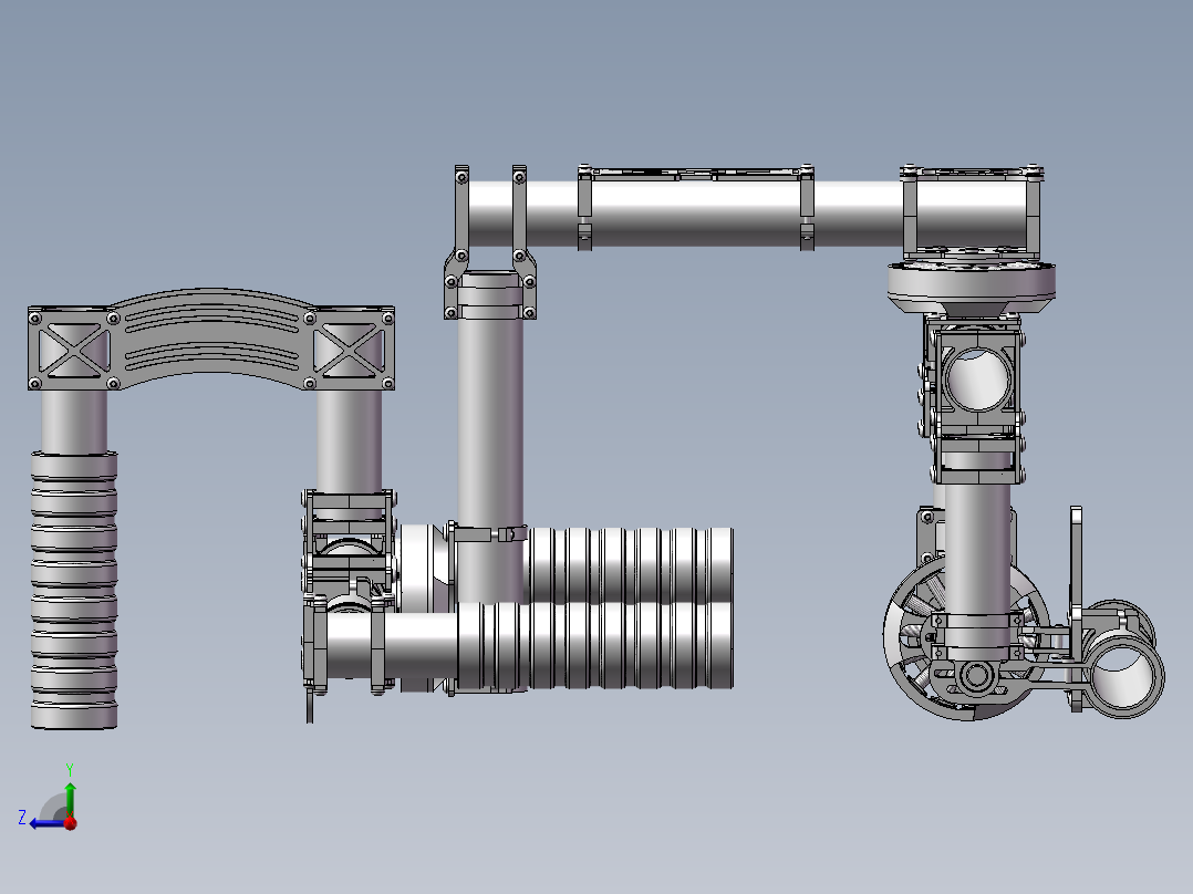 照相辅助设备右视图