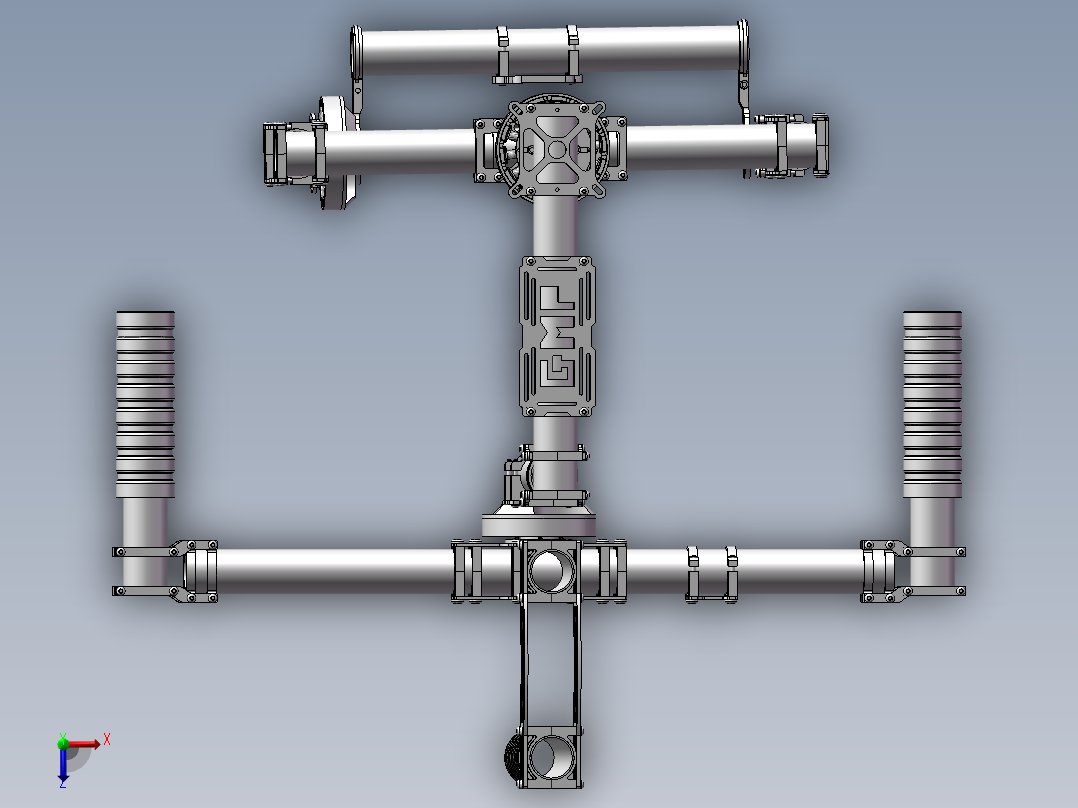 照相辅助设备俯视图
