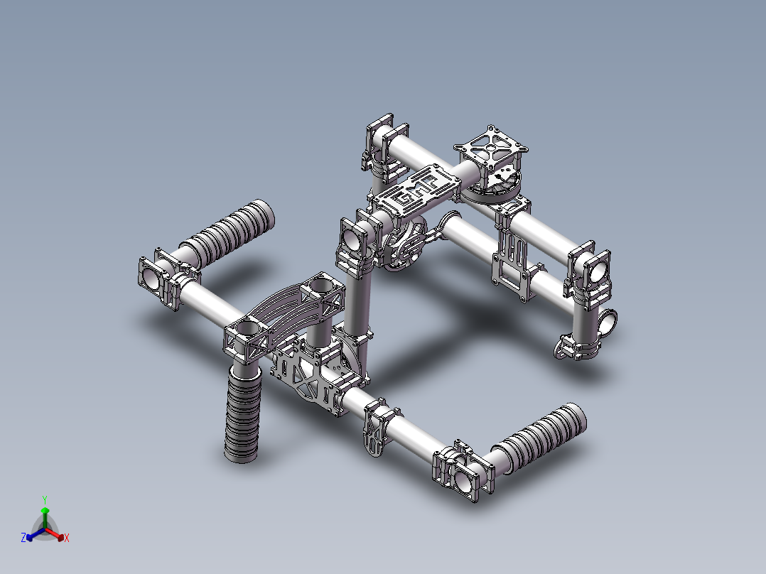 照相辅助设备正等轴测图