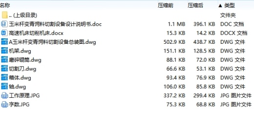 玉米杆变青饲料切割设备设计-青饲料切割机含6张CAD图缩略图