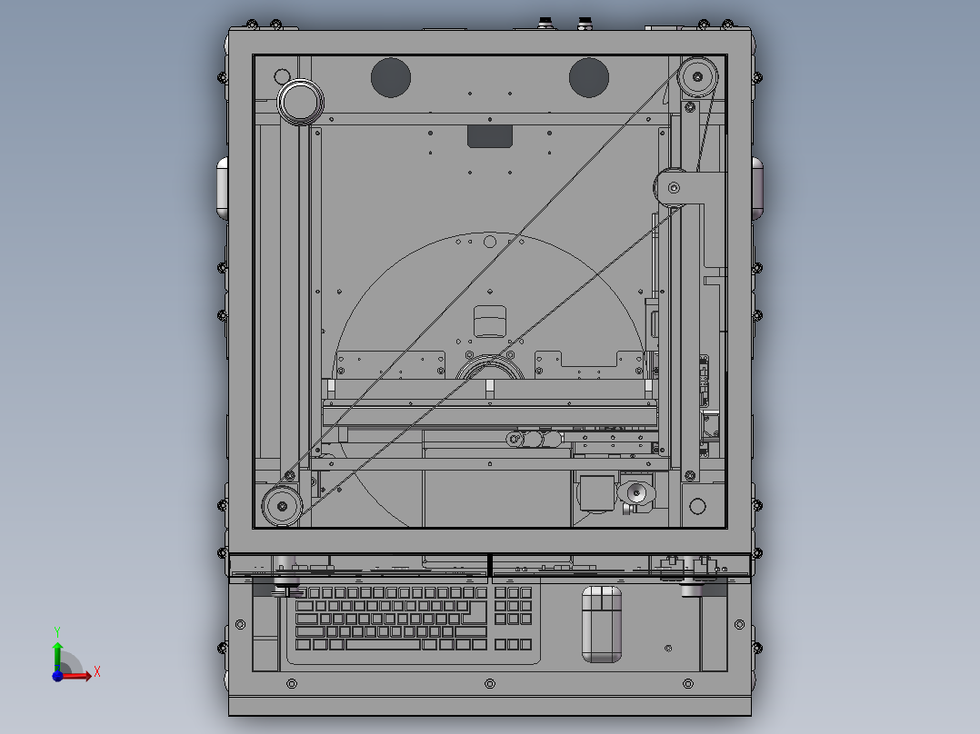 多工位摄像头测试机台前视图