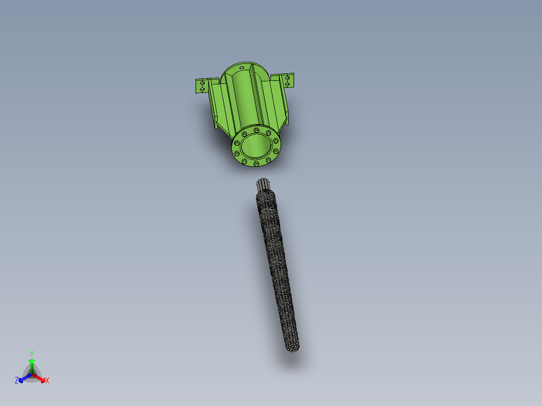 天线电缆2正等轴测图