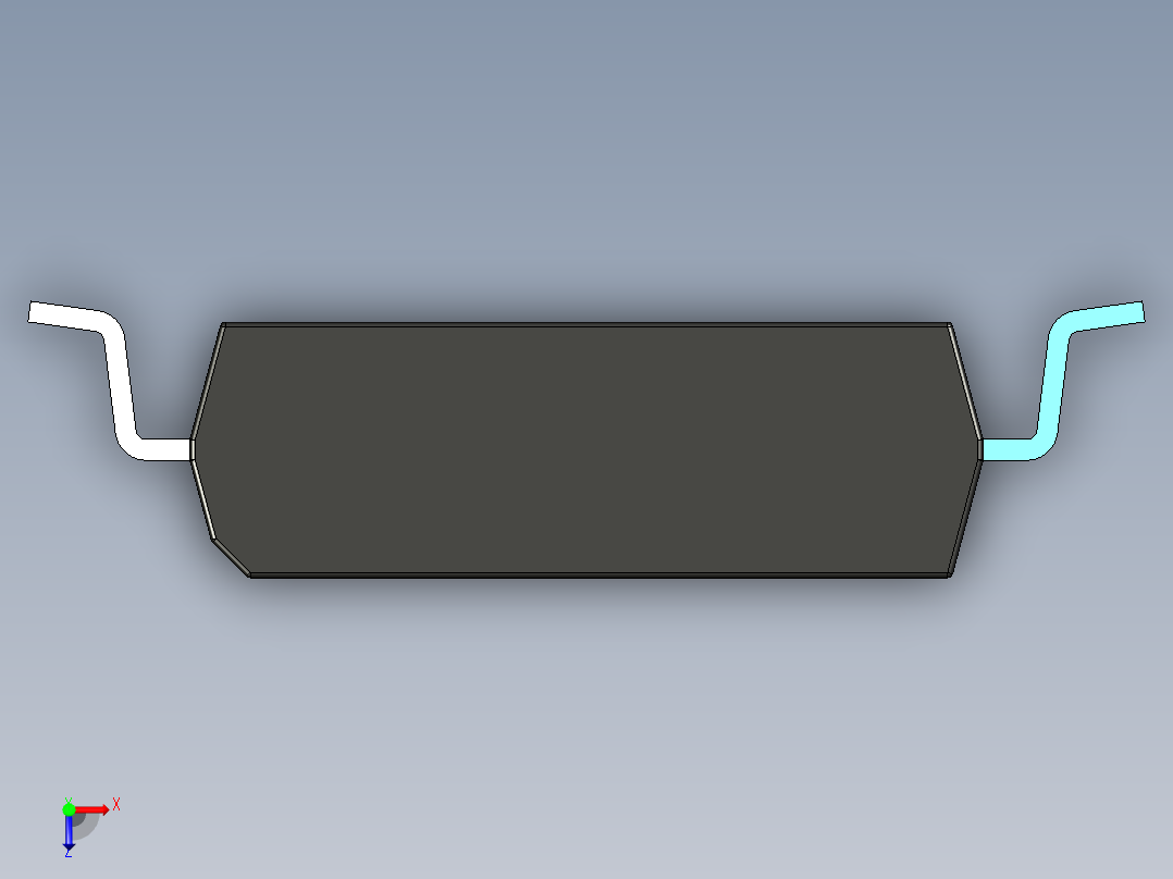 元器件3D封装SOIC8W40俯视图