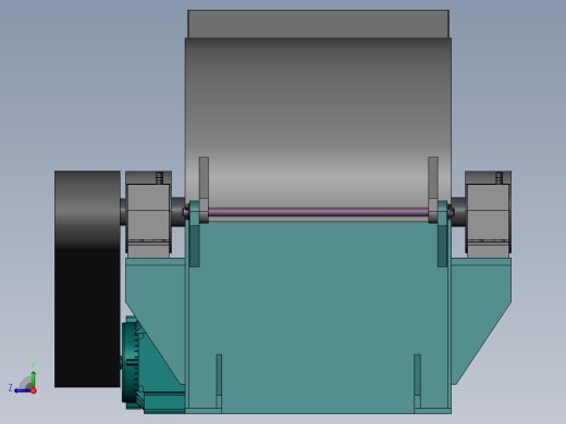 饲料破碎机任务书 （论文+CAD图纸）右视缩略图