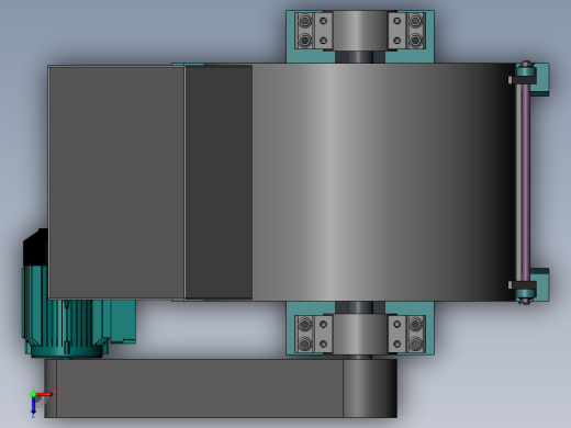 饲料破碎机任务书 （论文+CAD图纸）俯视缩略图
