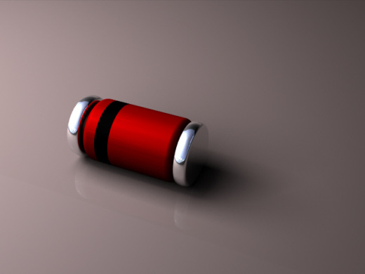 用于二极管或齐纳二极管的MELF或DO-213AB SMD外壳，5.2-D2.6毫米缩略图