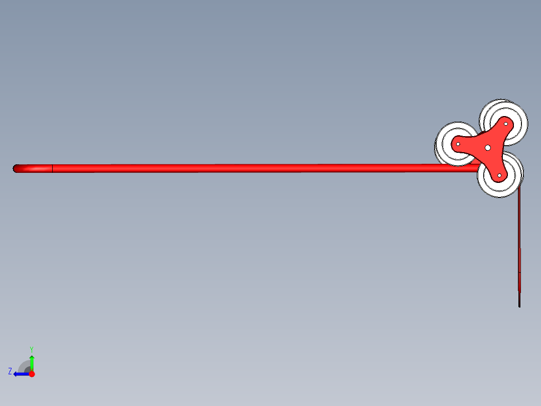 爬楼梯小车右视图