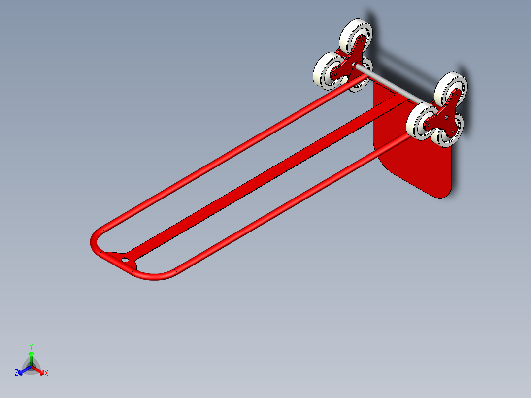 爬楼梯小车正等轴测图