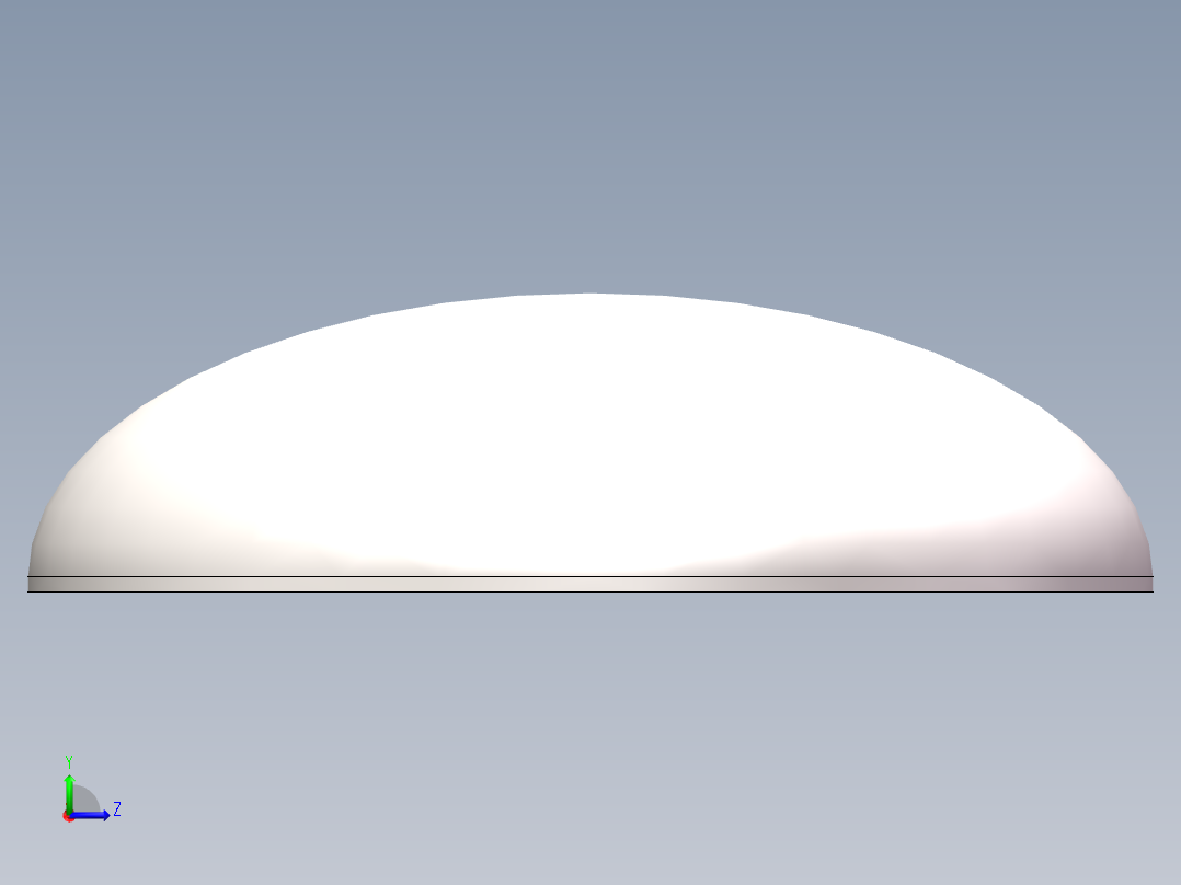 EHA椭圆形封头DN3000左视图