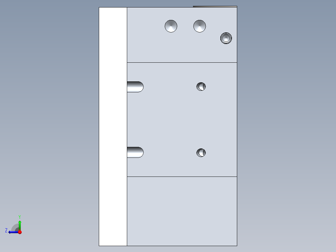 吹塑模具右视图