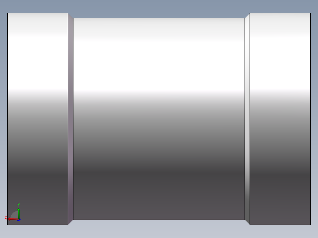 管箍-等径有边 DN10后视图