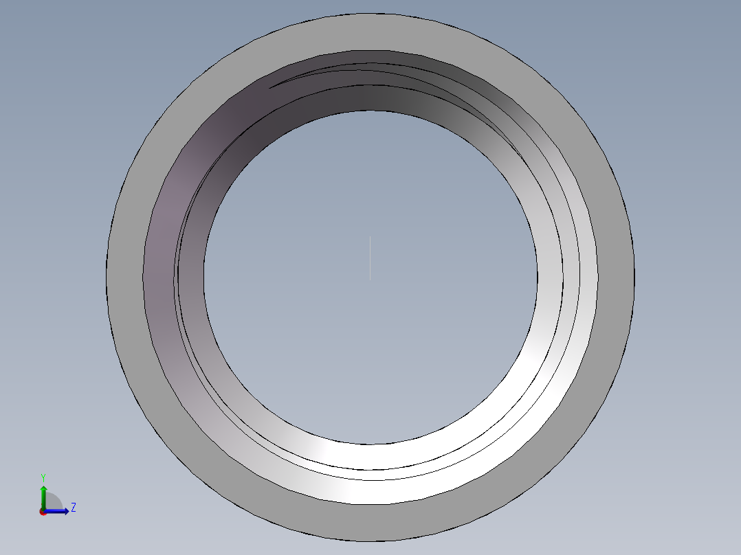 管箍-等径有边 DN10左视图