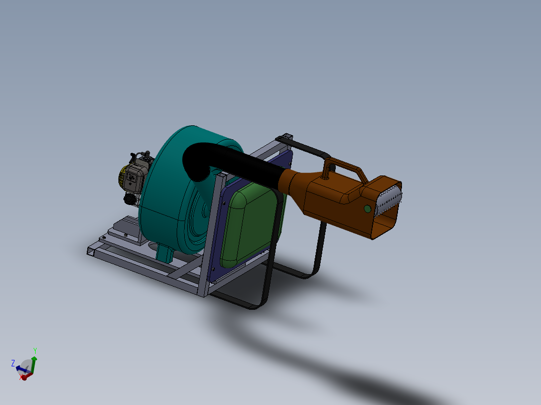 手持气吸式采棉机构的设计【含三维SW+7张CAD图纸+说明书】