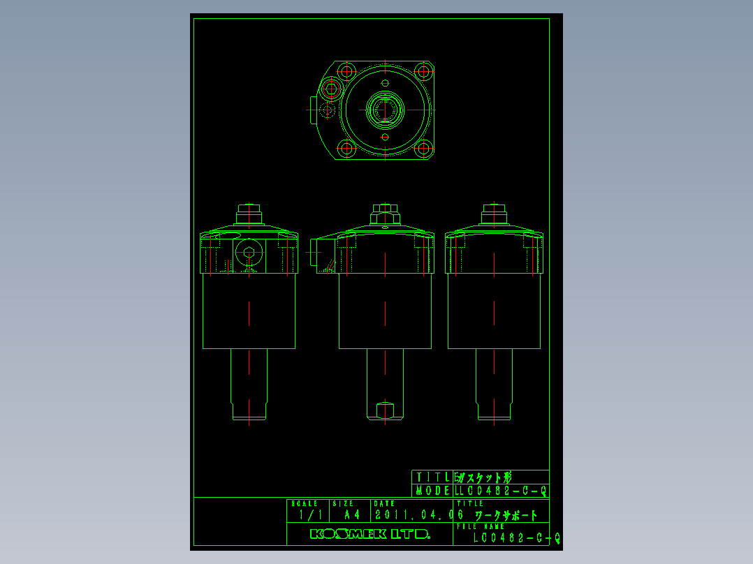 KOSMEKLC0482-C-Q多系列多零件图纸模型多系列多零件图纸模型