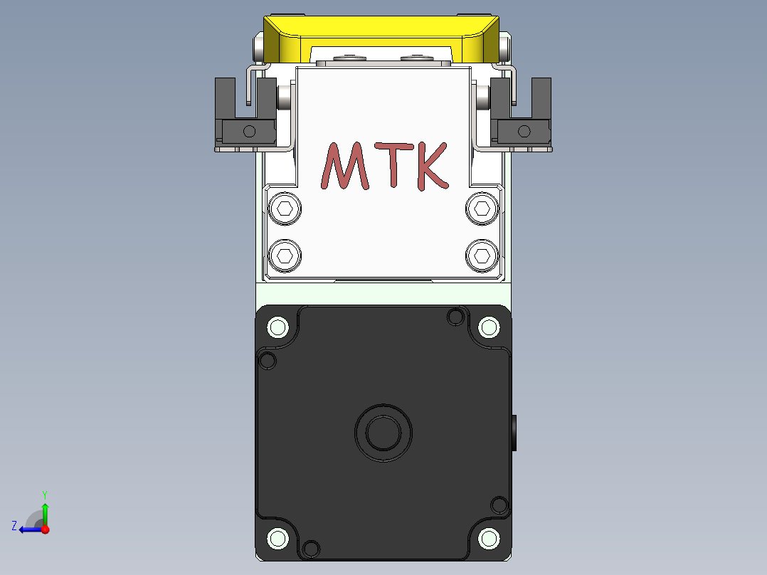 GTH内嵌丝杆全封闭GTH5-BM-57步进右视图