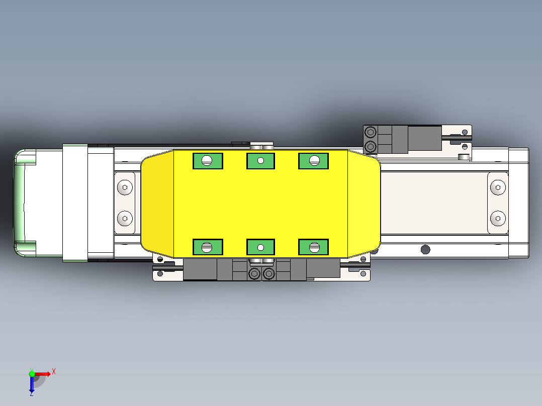 GTH内嵌丝杆全封闭GTH5-BM-57步进俯视图