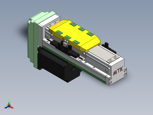 GTH内嵌丝杆全封闭GTH5-BM-57步进正等轴测缩略图
