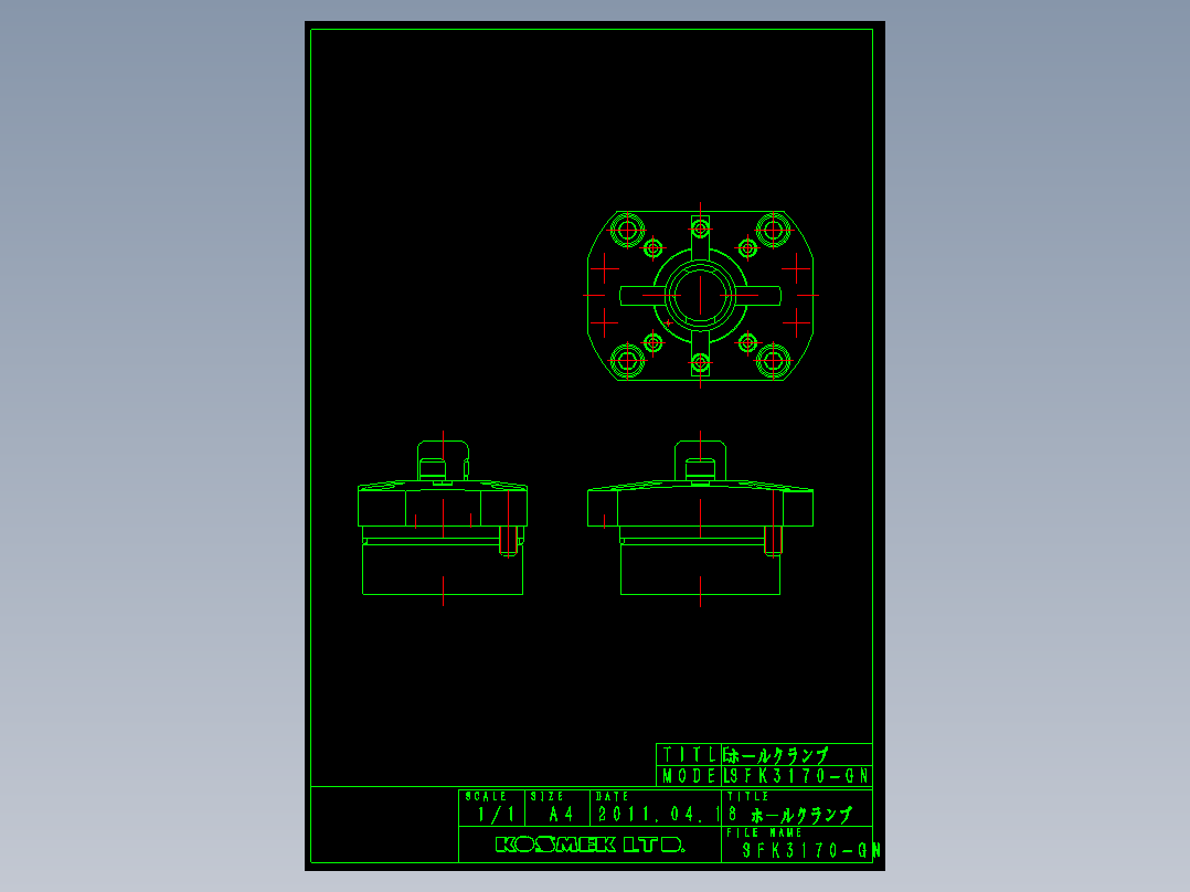 KOSMEKSFK3170-GN多系列多零件图纸模型多系列多零件图纸模型