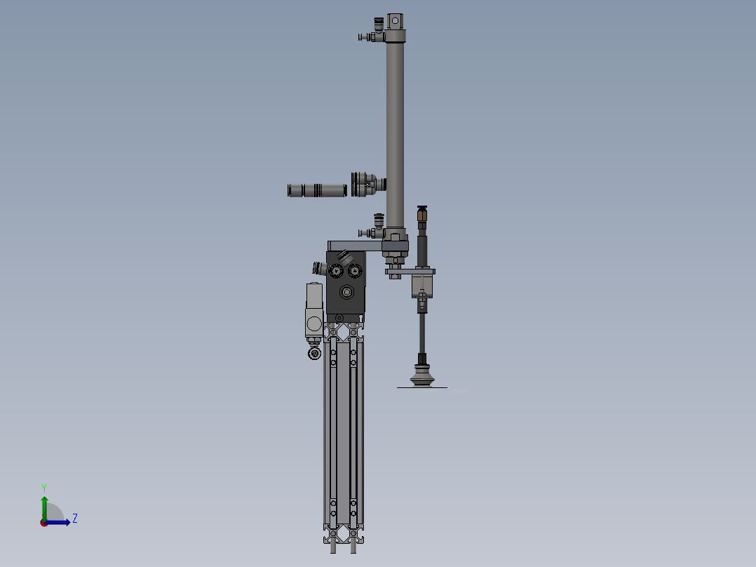 空气压缩包装机sw18左视图