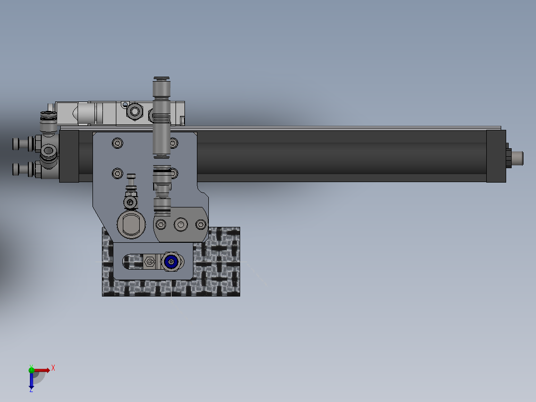 空气压缩包装机sw18俯视图