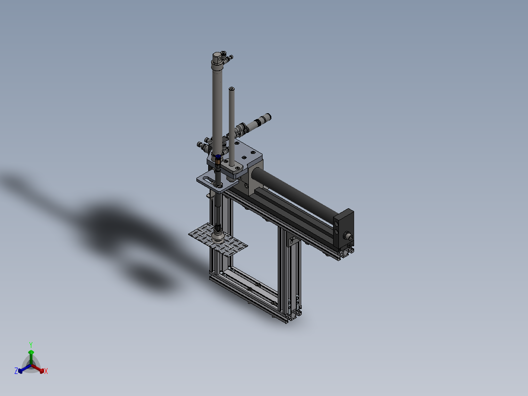 空气压缩包装机sw18正等轴测图