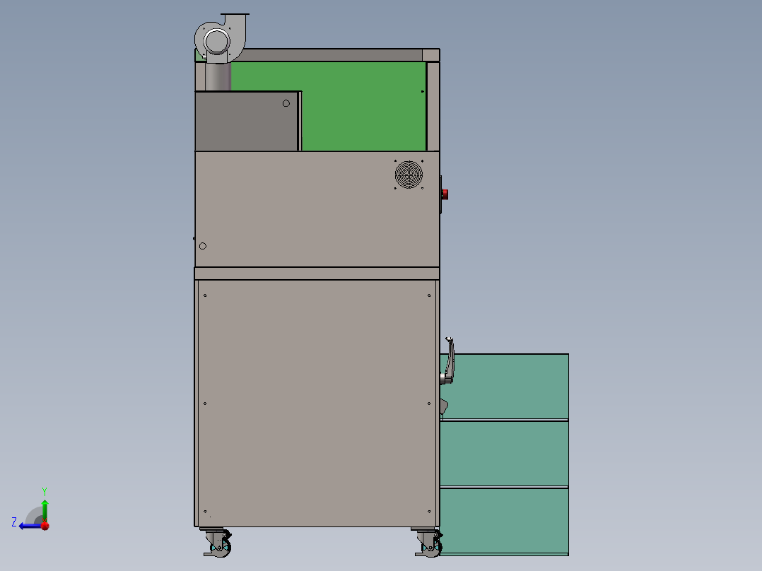 240KG垃圾处理器sw16右视图