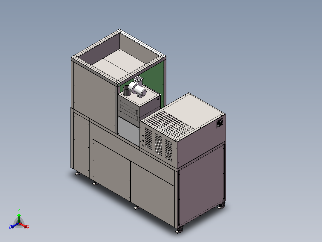 240KG垃圾处理器sw16正等轴测图