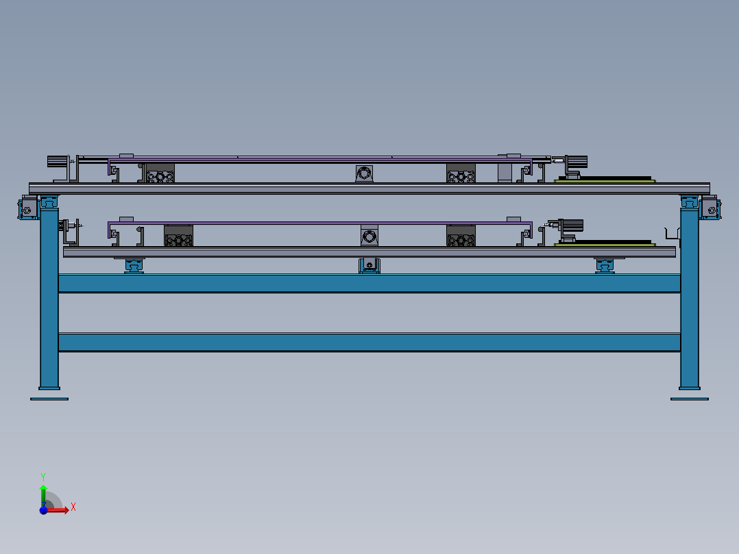 门板边挡板分离喂料机sw19前视图