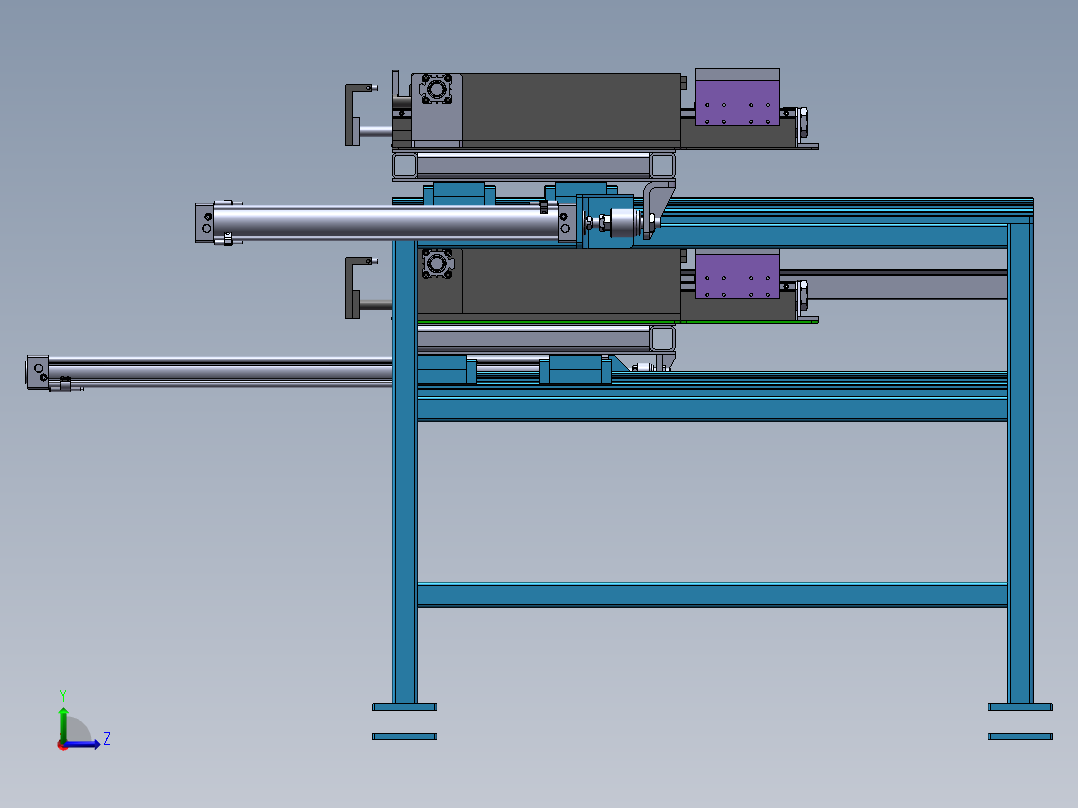 门板边挡板分离喂料机sw19左视图