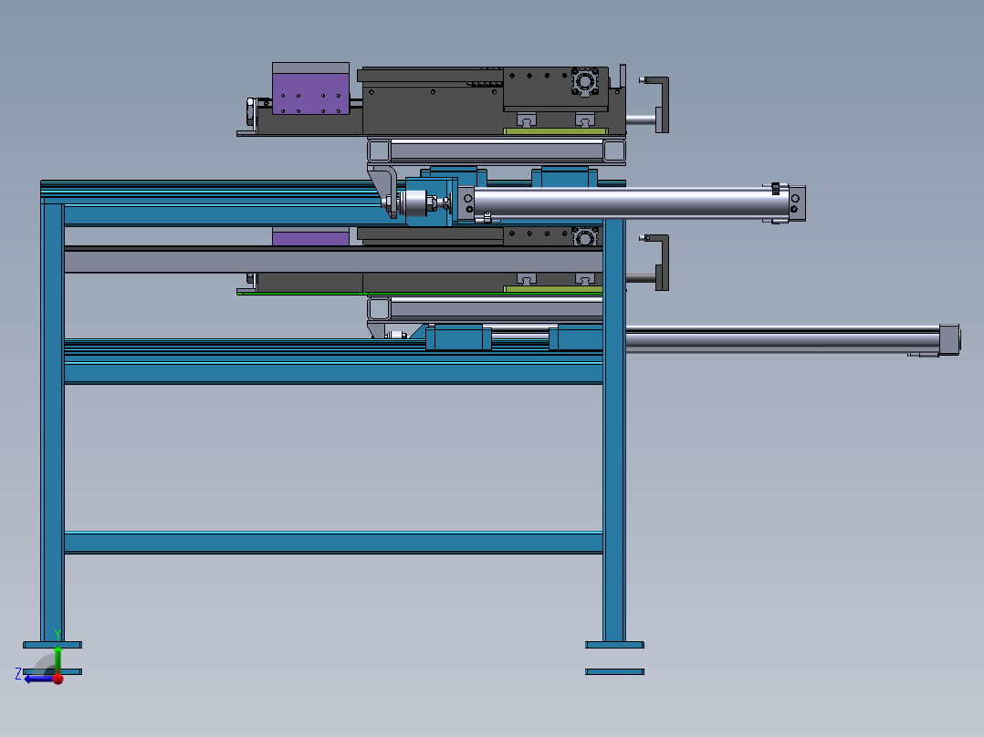 门板边挡板分离喂料机sw19右视图