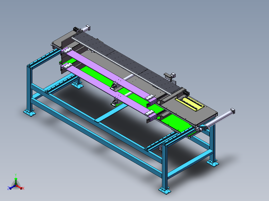 门板边挡板分离喂料机sw19正等轴测图