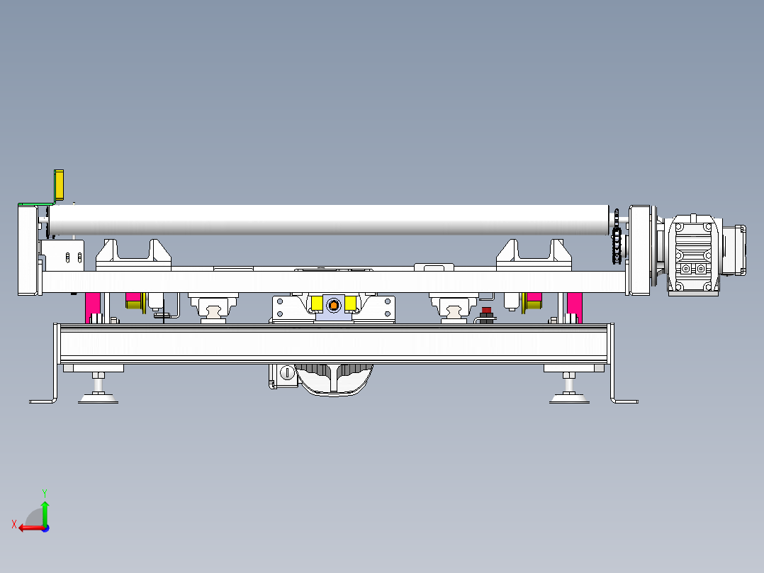顶升移行滚动线sw20可编辑后视图