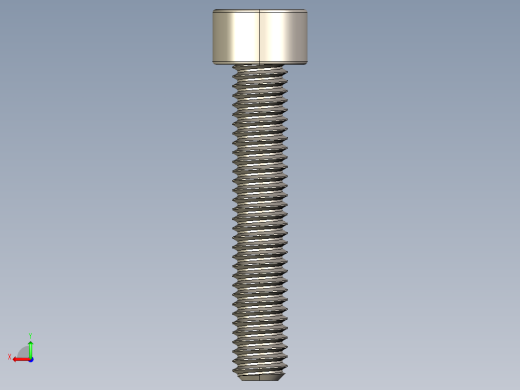 Screw_DIN_912_M3.5x20F_A2.STEP公制内六角螺钉后视缩略图