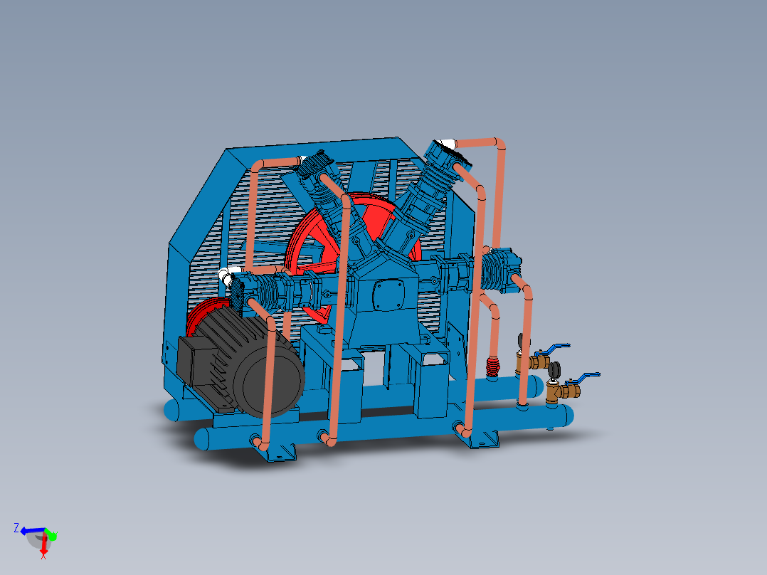 四列双压力控制往复式空压机