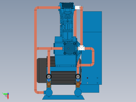四列双压力控制往复式空压机右视缩略图