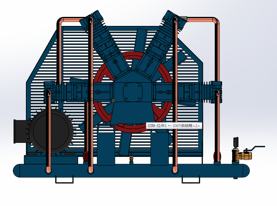 四列双压力控制往复式空压机