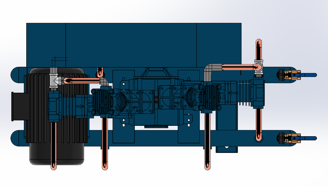 四列双压力控制往复式空压机