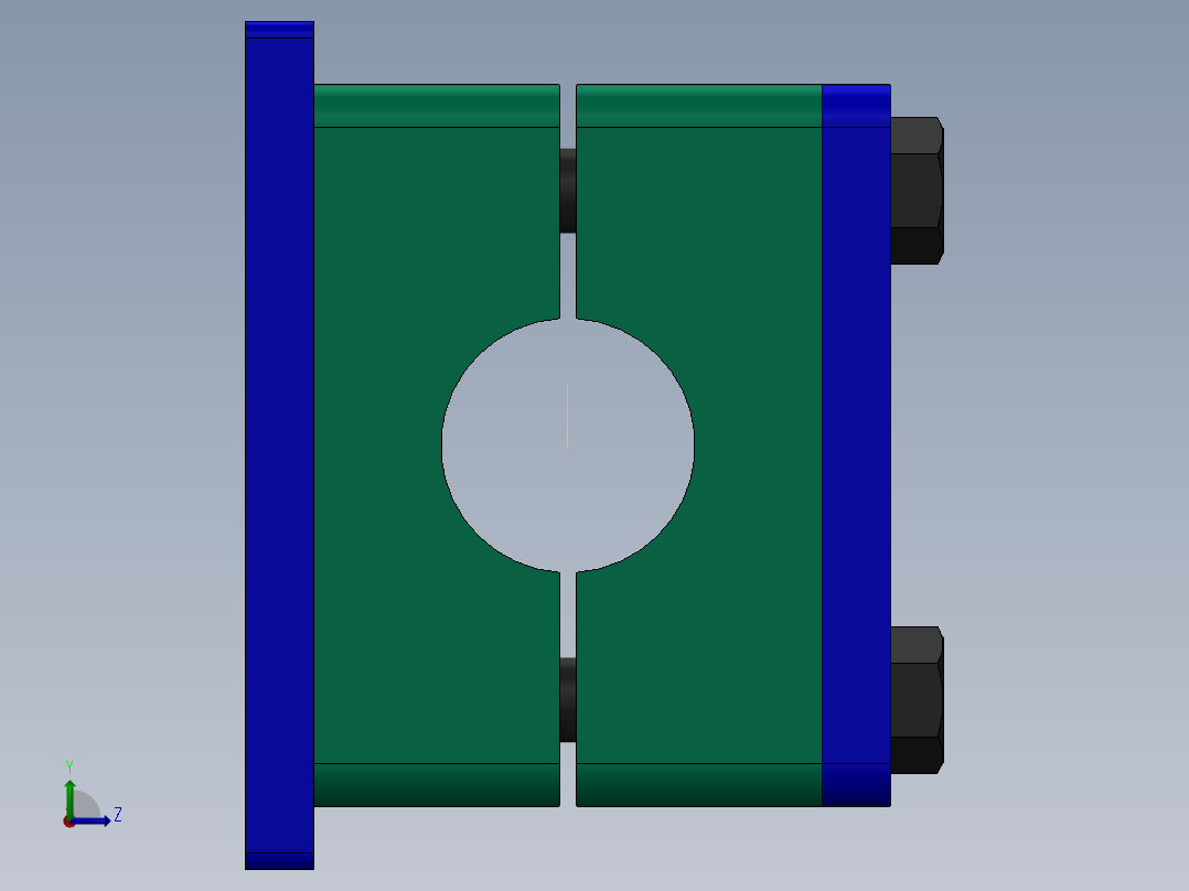 10个型号液压重型管夹左视图