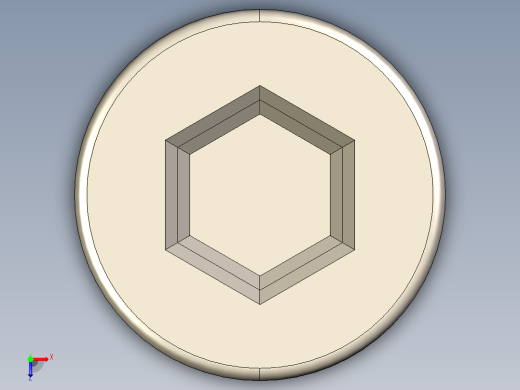 Screw_DIN_912_M2.5x12F_A2.STEP公制内六角螺钉俯视缩略图
