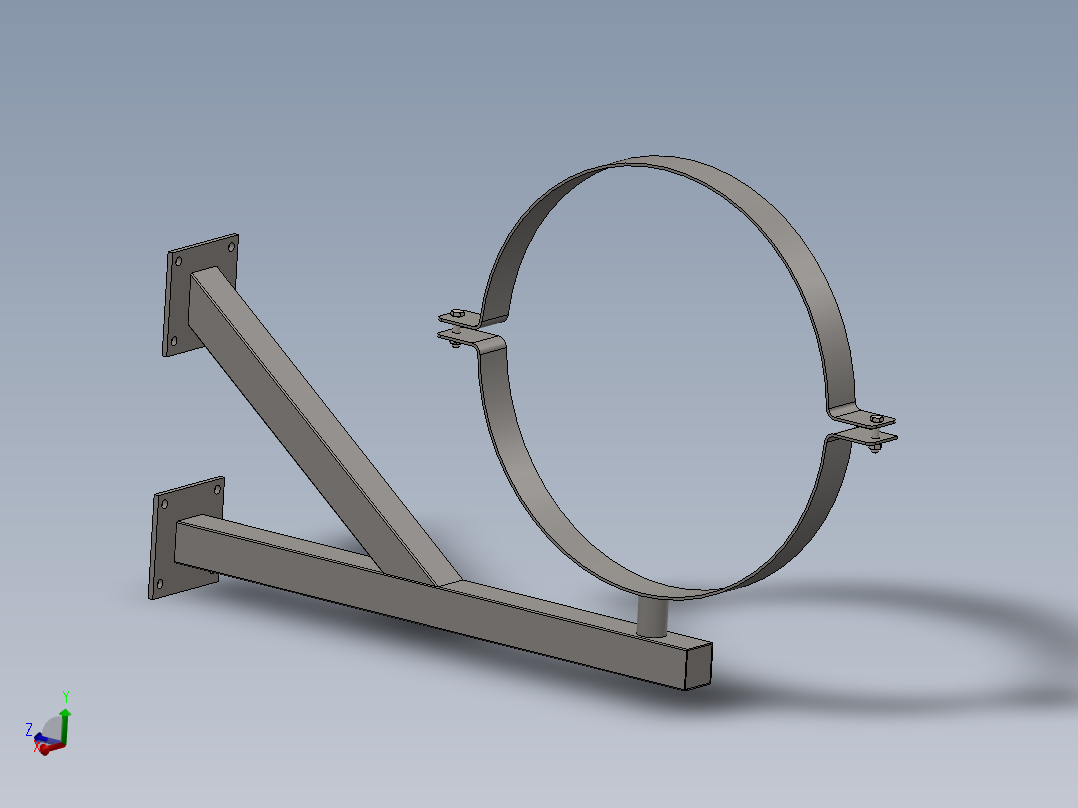 金属支架 DN 600主视图