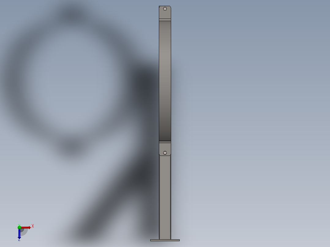 金属支架 DN 600俯视图