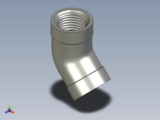 螺纹管弯头-45°等径  DN8