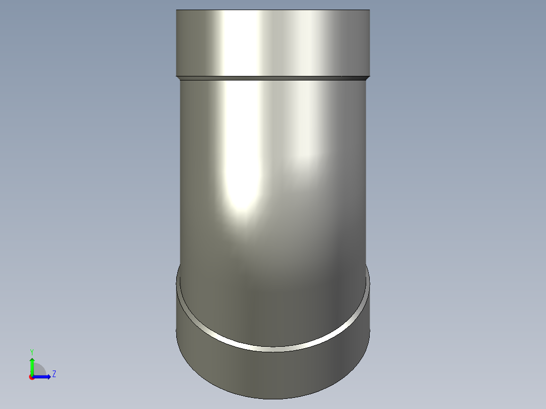 螺纹管弯头-45°等径  DN8左视图