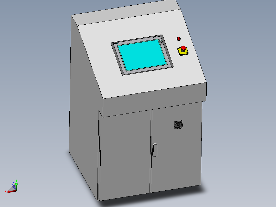 控制台 操作台control-desk-2831-模型格式为 sw