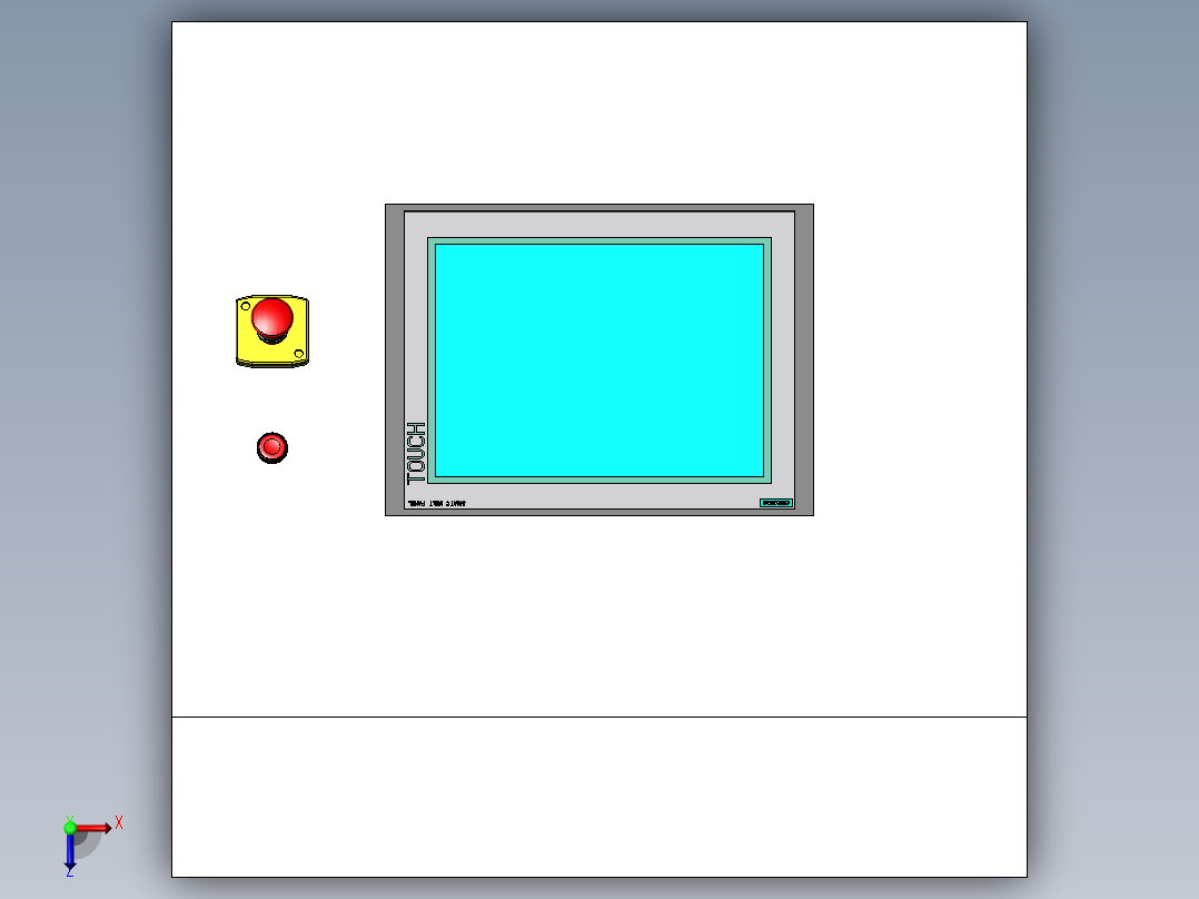 控制台 操作台control-desk-2831-模型格式为 sw俯视图