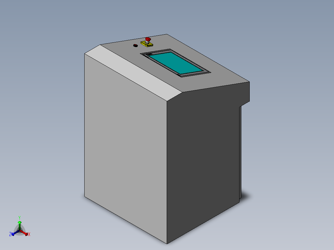 控制台 操作台control-desk-2831-模型格式为 sw正等轴测图