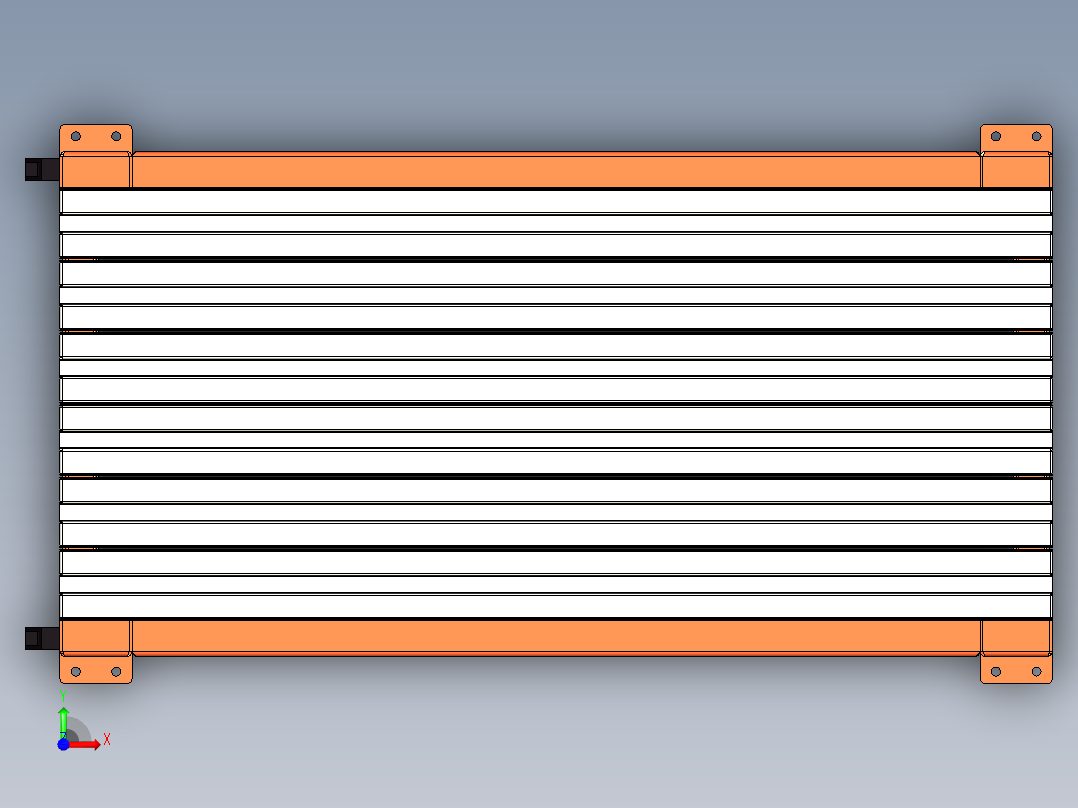 折弯刀具架前视图