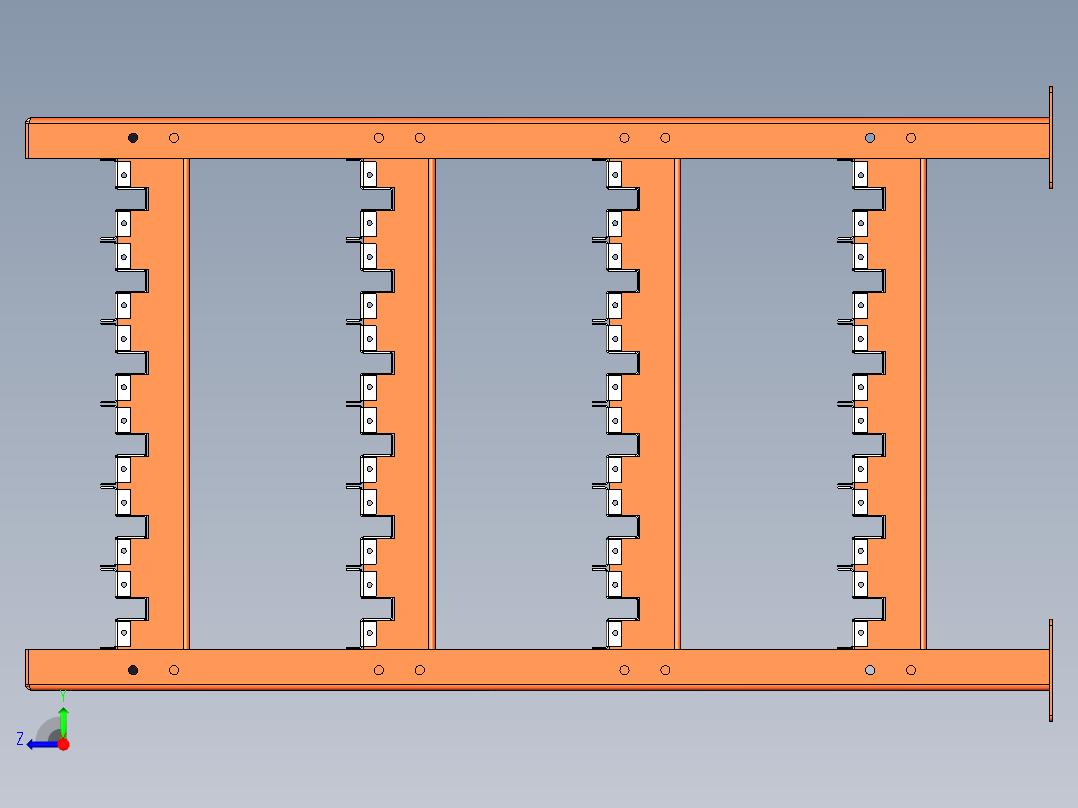 折弯刀具架右视图